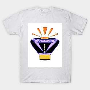 Smart diamond light bulb. T-Shirt